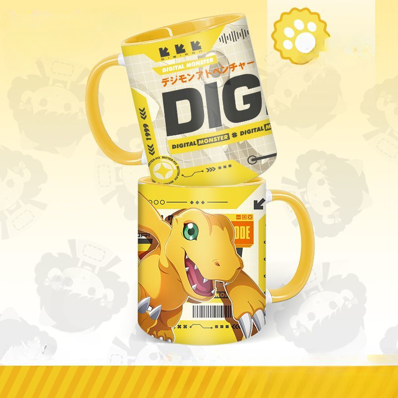 Anime Merchandise Mugs - Товары с персонажем аниме Digimon, мультяшный