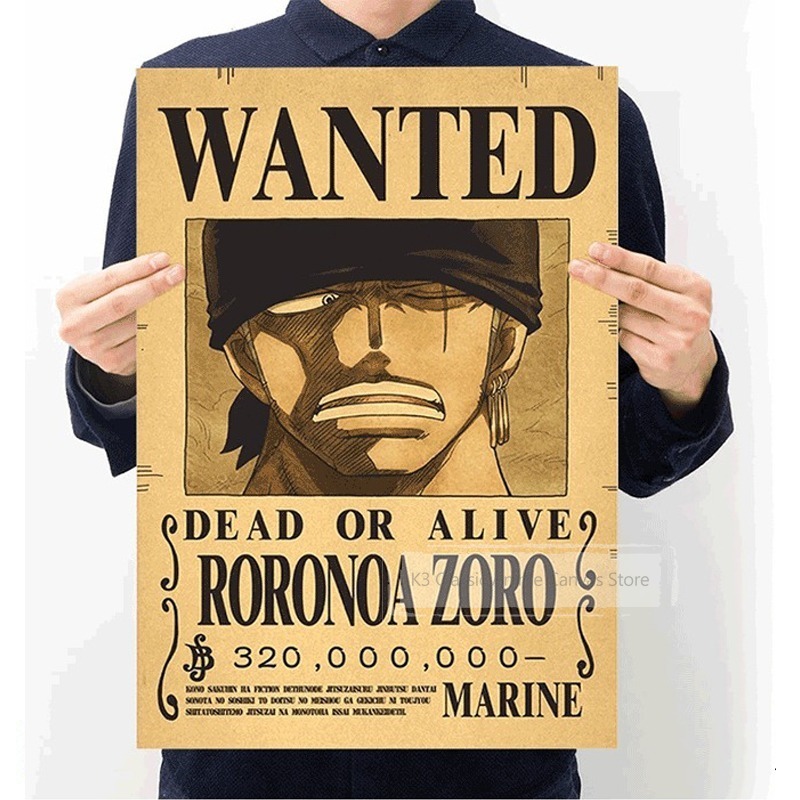 10 шт. Аниме One Piece: Плакат – обзор и цена Zoro Anime Merchandise
