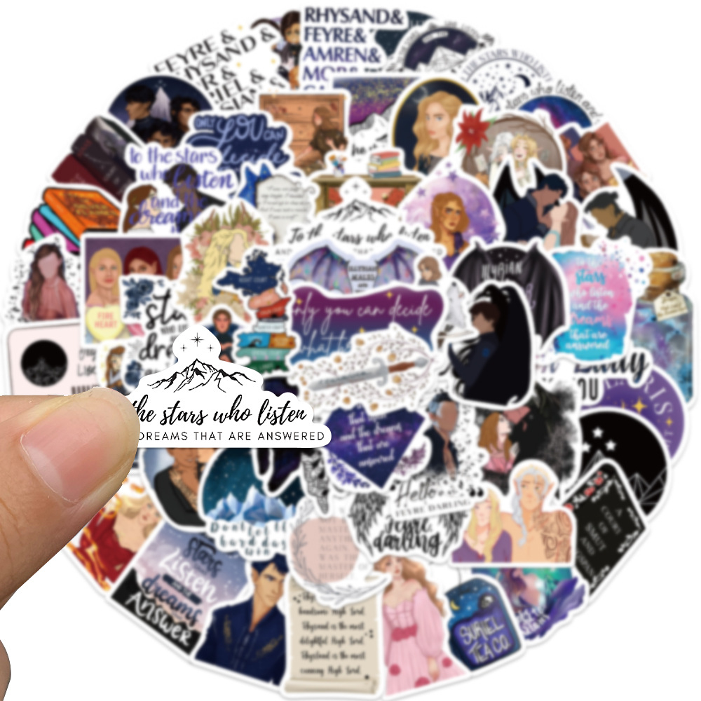 10/35/60 шт. наклеек Acotar: д – обзор и цена Anime Merchandise Mugs