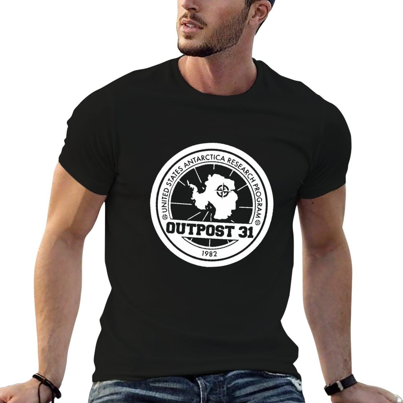 Футболка Outpost 31 Logo MERCH – обзор и цена Anime Merchandise Shirt