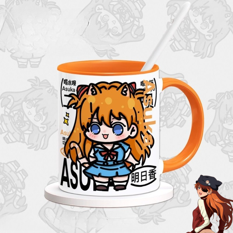 Кружка EVA Аска Лэнгли Сорю: А – обзор и цена Anime Merchandise Mugs